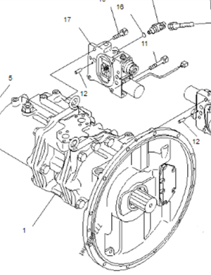 Excavator Pc300-6 Komatsu Hydraulic Pump 708-2H-00110 Main Pump