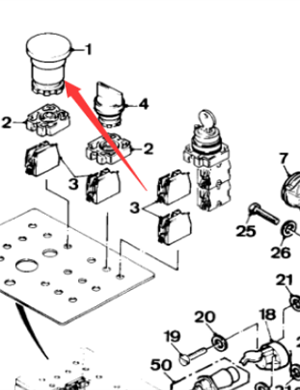  milling machine emergency stop switch head part number 16309