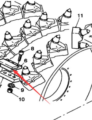  Milling Machine Throw Board Base Part Number 77892