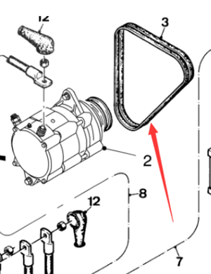  Milling Machine Generator Belt Part Number 76903