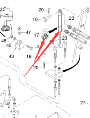  Milling Machine Side Plate Lift Cylinder Part Number 113565