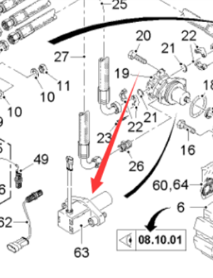  Pavement Milling Machine Front Travel Speed Sensor Part Number 172693