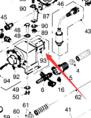  Pavement Milling Machine Sprinkler Pump Drive Motor Part Number 154554