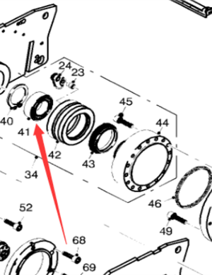  Pavement Milling Machine Ball Roller Bearing Part Number 25490