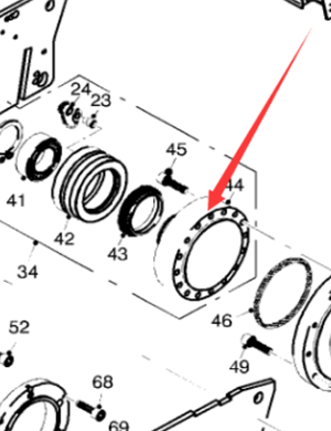  Pavement Milling Machine Bearing Shaft Part Number 116258