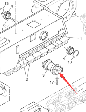  Pavement Milling Machine Roller W4 HE Part No. 2070670