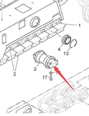  Pavement Milling Machine Roller W4 Part No. 85700