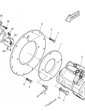 Excavator Hydraulic Pump Excavator Parts SOLAR75-V 401-00327 401-00327 