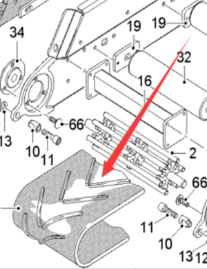  Pavement Milling Machine Conveyor Belt Part Number 193070