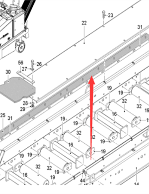  Pavement Milling Machine Rubber Deflector Part No. 193217