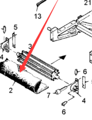  Pavement Milling Machine Conveyor Belt Part Number 71478