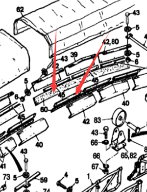  Pavement Milling Machine Rubber Deflector Part Number  73114