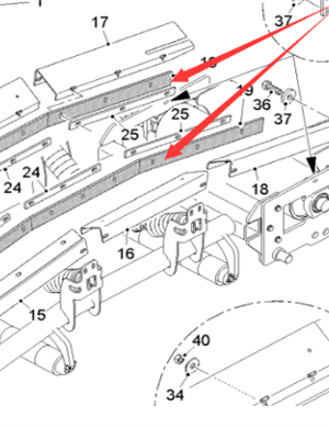  Pavement Milling Machine Primary Rubber Deflector Part Number 125119