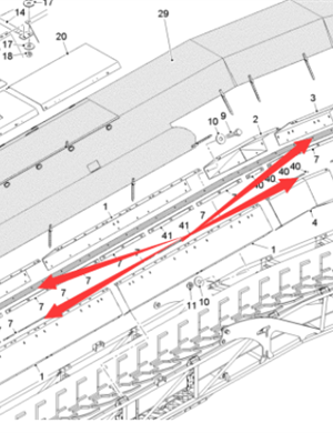  Pavement Milling Machine Secondary Rubber Deflector Part No. 90181