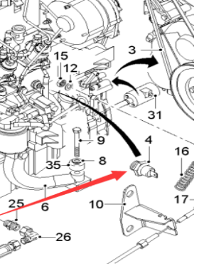  Pavement Milling Machine Oil Pressure Sensor Part Number 55323