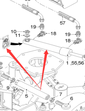  Pavement Milling Machine Steering Cylinder Part Number 188803