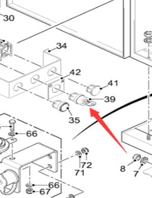  Pavement Milling Machine Key Switch Head Part Number 168450