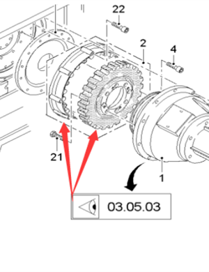  Pavement Milling Machine Milling Hub Coupling Part Number 159243