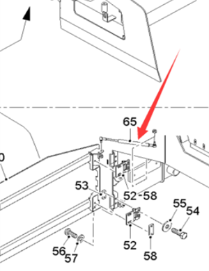  Pavement Milling Machine Side Cover Gas Spring Part Number 2480556