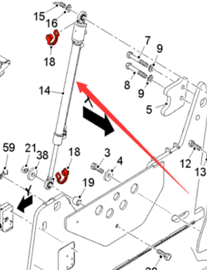 Pavement Milling Machine Side Plate Lift Cylinder Part Number 2353292