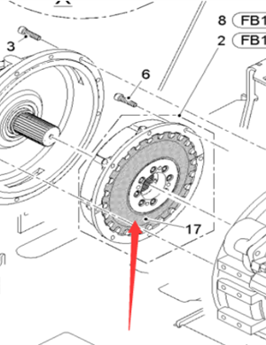  Pavement Milling Machine Engine Flywheel Coupling Part Number