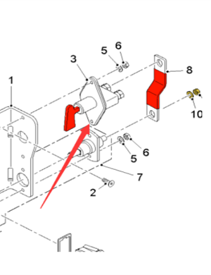  Pavement Milling Machine Battery Switch 24V Part Number  2107367