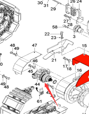  Pavement Milling Machine Track Travel Motor Part Number 2345524