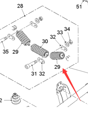  Pavement Milling Machine Primary Three Section Idler Part Number 190448