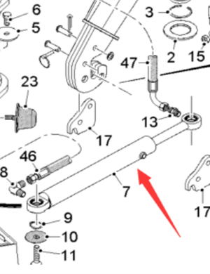  Pavement Milling Machine Conveyor Swing Cylinder Part Number 2102174