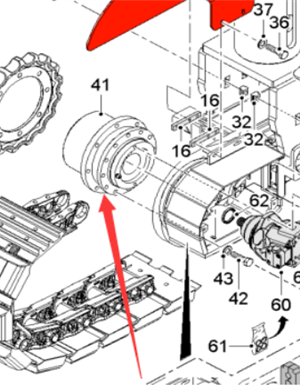  Pavement Milling Machine Travel Reducer Part Number 2054527