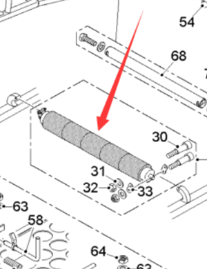  Pavement Milling Machine Secondary Straight Idler Part No. 2341068