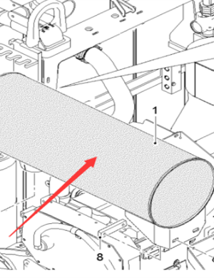  Pavement Milling Machine Silencer Part Number 2149159