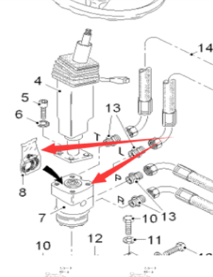  Pavement Milling Machine Steering Gear Part Number 163673