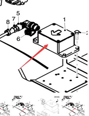  Pavement Milling Machine Slope Sensor Part Number 195777