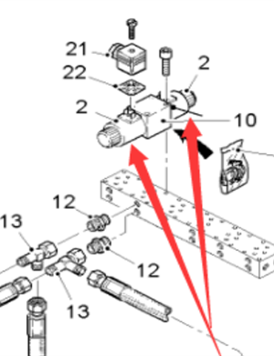  road milling machine traverse cylinder solenoid valve coil part number 18745