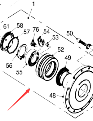  Pavement Milling Machine Milling Hub Removable Bearing Part Number 155401