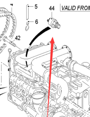  Pavement Milling Oil Pressure Sensor Part No. 78246