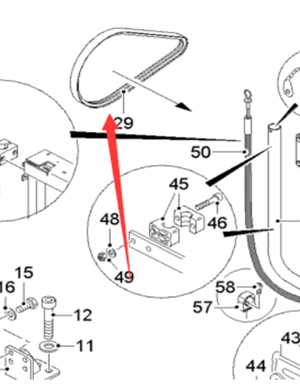  Pavement Milling Machine Engine Belt Part Number 2121298