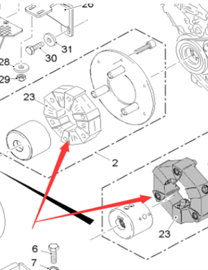  Pavement Milling Machine Elastic Connector (Engine Flywheel Coupling) Part No. 6454