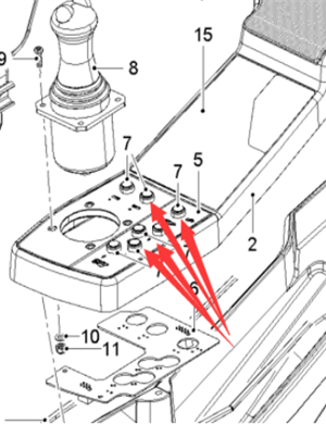  Pavement Milling Machine Sensor Part Number 2168462