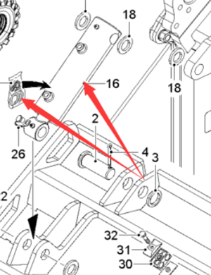  Pavement Milling Machine Milling Drum Front Door Rear Door Cylinder Part Number 2187339