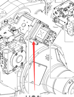  road milling machine HG3 dual gear pump part number 89839