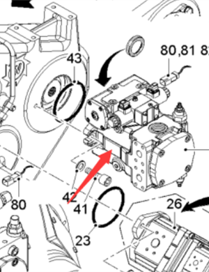  Road Milling Machine HG5 Hydraulic Pump Part Number 2166146