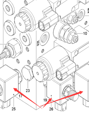  road milling machine valve group solenoid valve coil part number 2257136