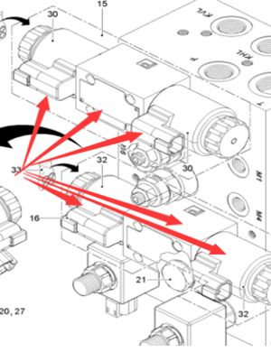  road milling machine valve group solenoid valve coil part number 2304503