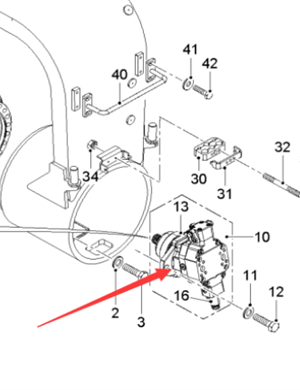  road milling machine walking motor part number 2277939