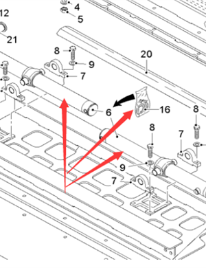  Road Milling Machine Mold Telescopic Cylinder Repair Kit Part Number 2111857