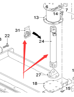  Road Milling Machine Conveyor Lift Cylinder Repair Kit Part Number 55811