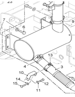  road milling machine exhaust bellows part number 2160108