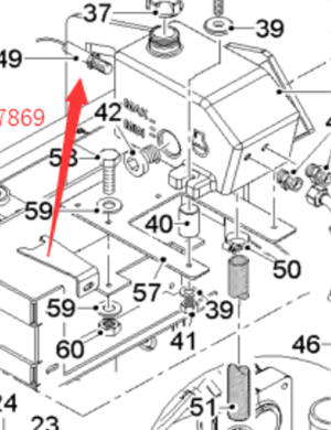  road milling machine coolant level switch part number 2147869